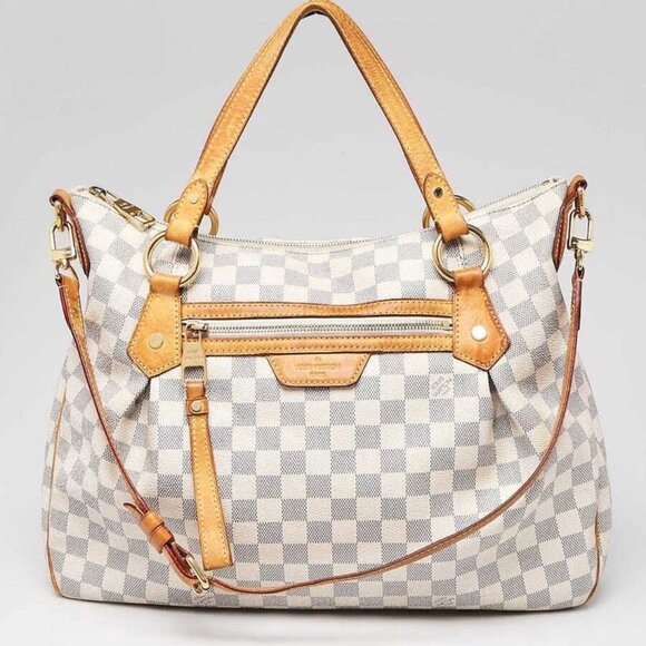 Louis Vuitton Damier Azur Canvas Evora MM Bag - Picture 1 of 10